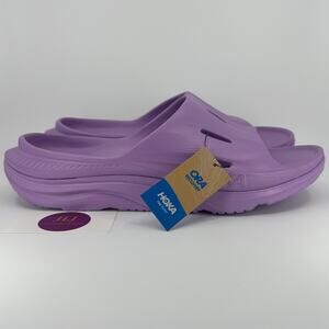 Hoka One One Men's Ora Recovery Slide 3 Slip On Sandals Violet Bloom Size 14